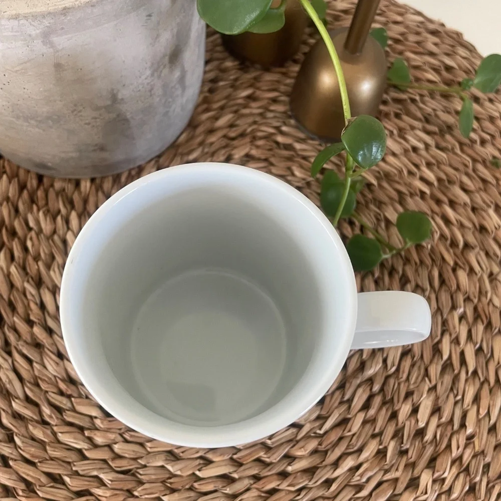 Williams Sonoma Brasserie Yellow Gold Tan Coffee Tea Mug Cup 4”x3.25” RARE HTF!
